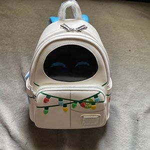 Loungefly New Christmas Collet Wall-E and Eve Mini Bag! Glows in the Dark!